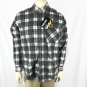 Big Rock Canyon Men's Lined Flannel Shirt Large